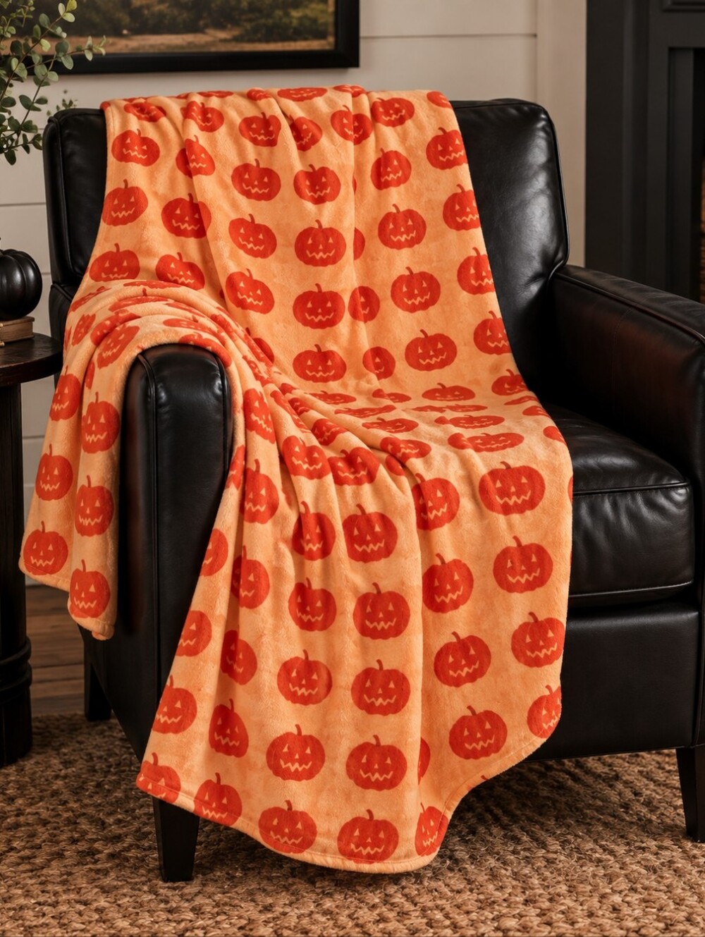 Target Pumpkin Blanket , Target Plush Jackolantern Blanket , Pumpkin Fur Throw